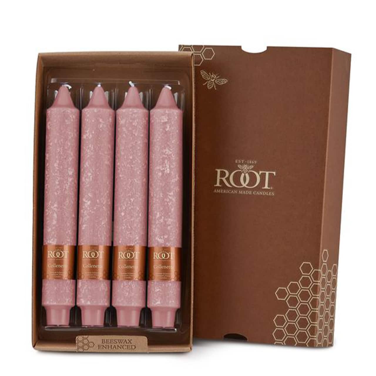 Root Candles 9" Unscented Timberline™ Collenette Taper Candles, 4ct.
